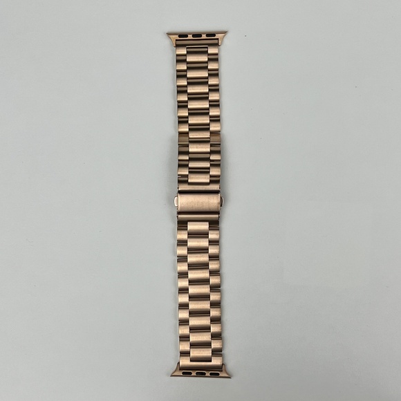 Stainless Steel Apple Watch Strap - Rose Gold - Picture 2 of 3